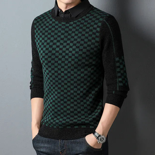Trendy Casual Men's Knitwear for Autumn and Winter