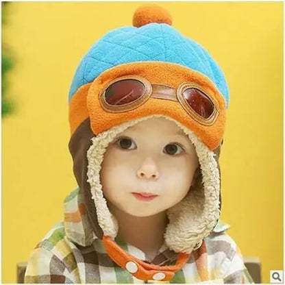 Winter Hipsters for Boys and Girls with Fluffy Earmuffs