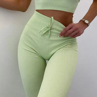 Seamless Candy Color Yoga Outfit