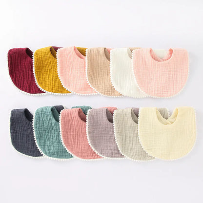 Dual-Layer Cotton Baby Bib