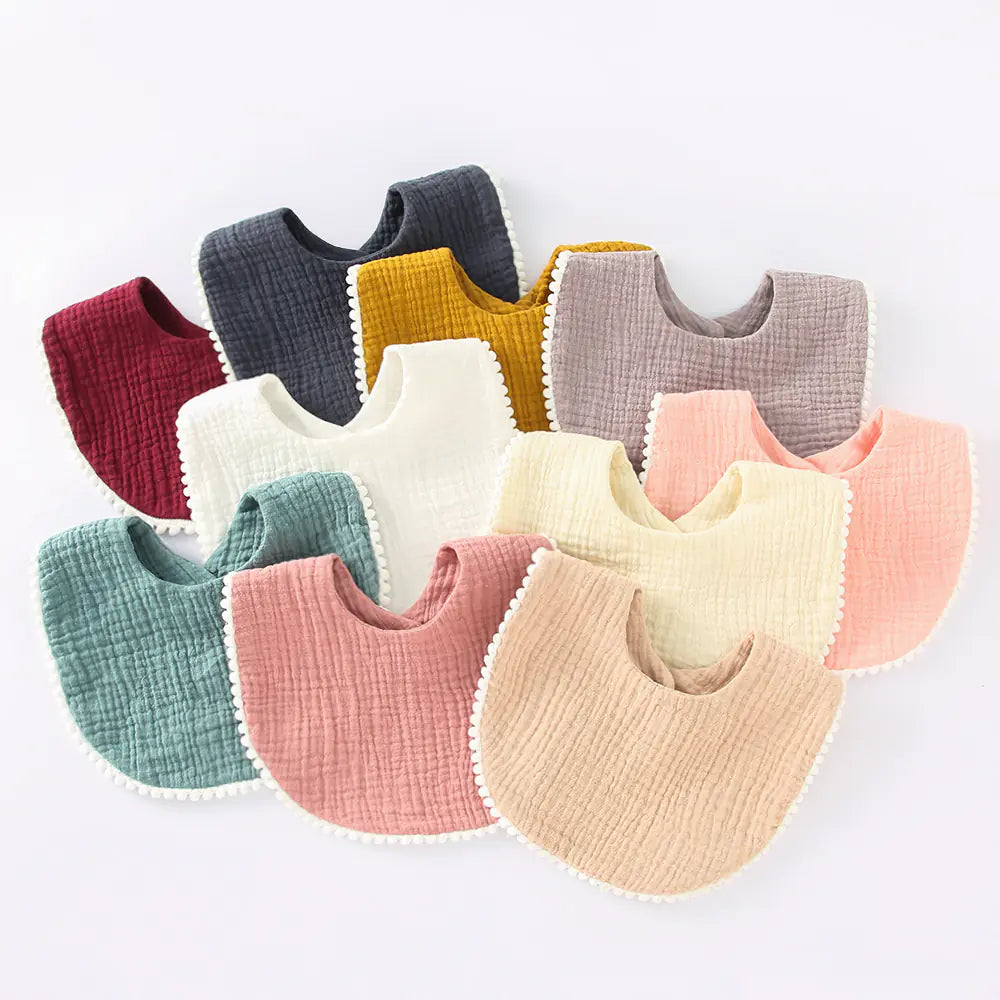 Dual-Layer Cotton Baby Bib