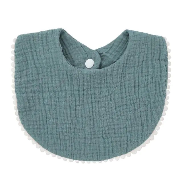 Dual-Layer Cotton Baby Bib