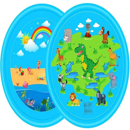 Inflatable Water Splash Mat for Kids' Outdoor Fun