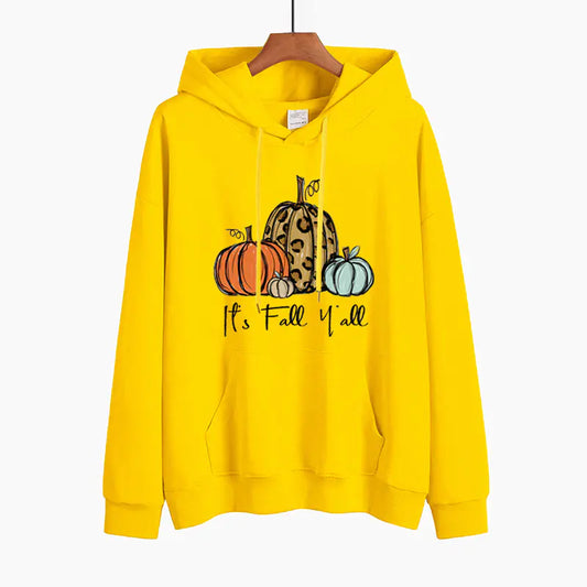 Chic Pumpkin Print Women's Sweater