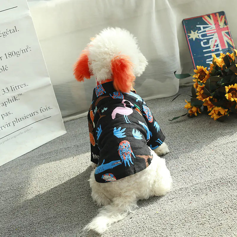 Spring Style Canine Cotton Shirt
