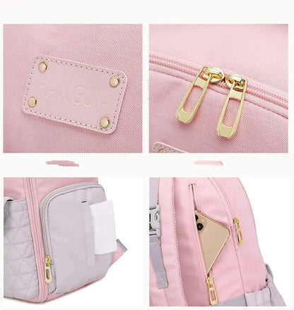 Large Capacity Multi-Pocket Mummy Diaper Bag Backpack