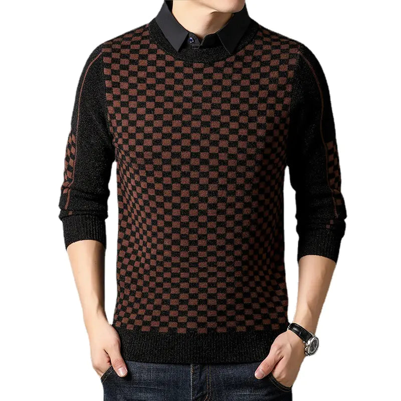 Trendy Casual Men's Knitwear for Autumn and Winter
