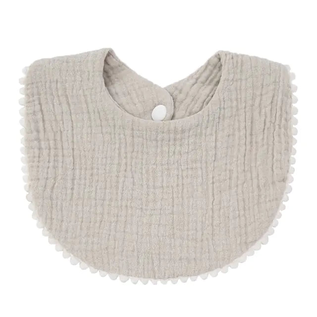 Dual-Layer Cotton Baby Bib
