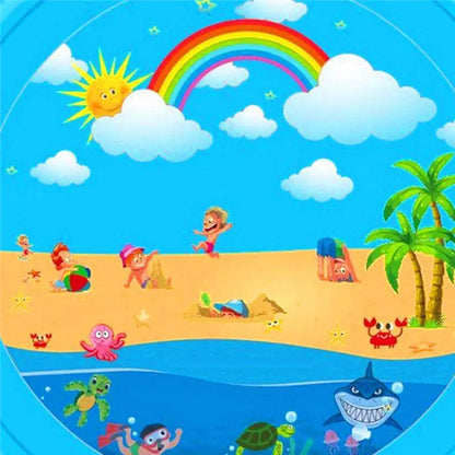 Inflatable Water Splash Mat for Kids' Outdoor Fun
