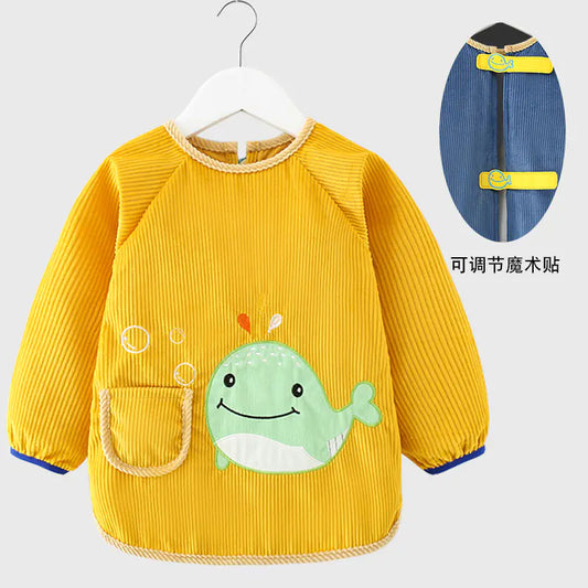 Chic Reversible Waterproof Bib for Boys