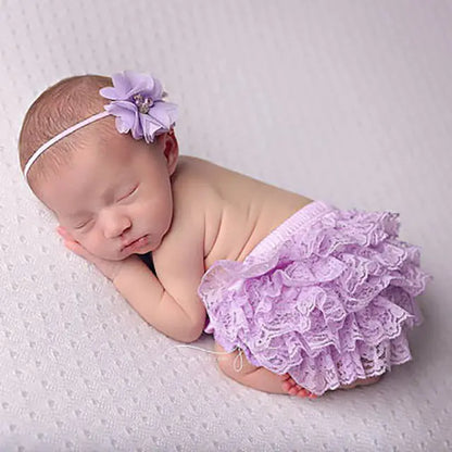 Chic Cotton Lace Baby Bloomers