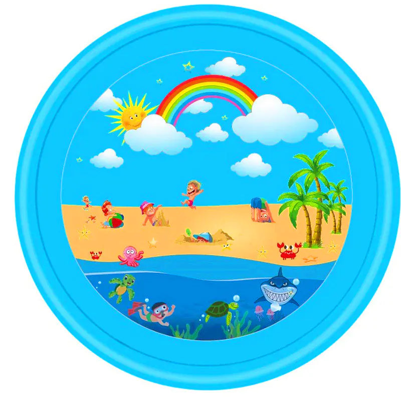 Inflatable Water Splash Mat for Kids' Outdoor Fun