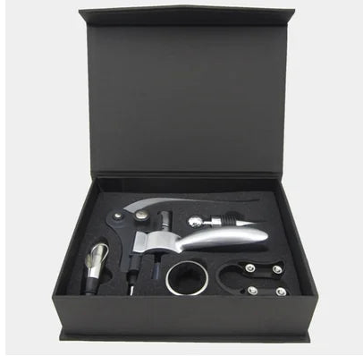 9-Piece Sommelier Set in Elegant Wooden Box