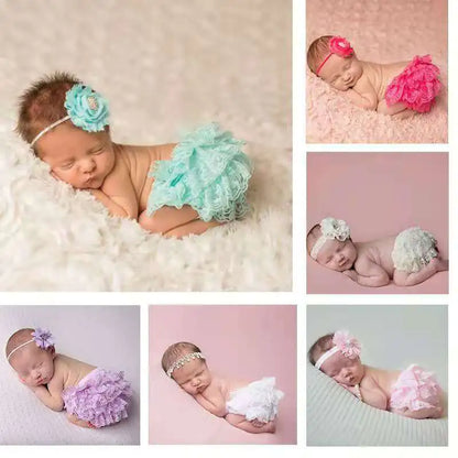 Chic Cotton Lace Baby Bloomers