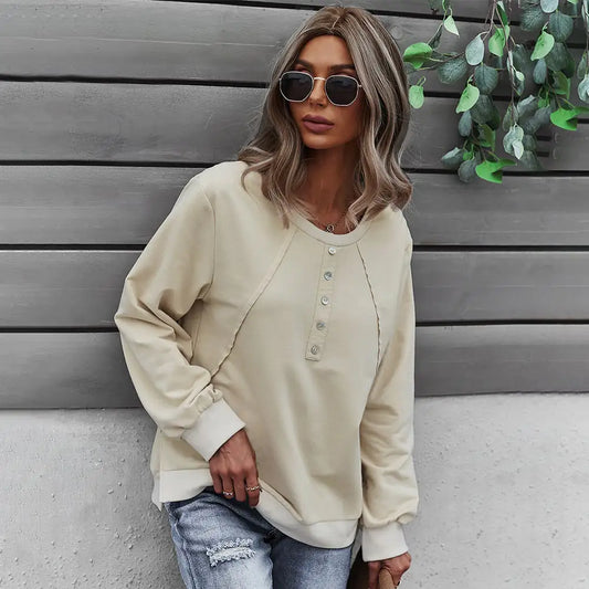Chic Women's Round Neck Pullover