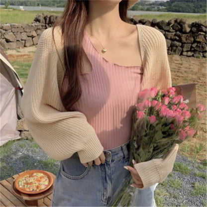 Korean Chic Autumn Loose Knit Cardigan