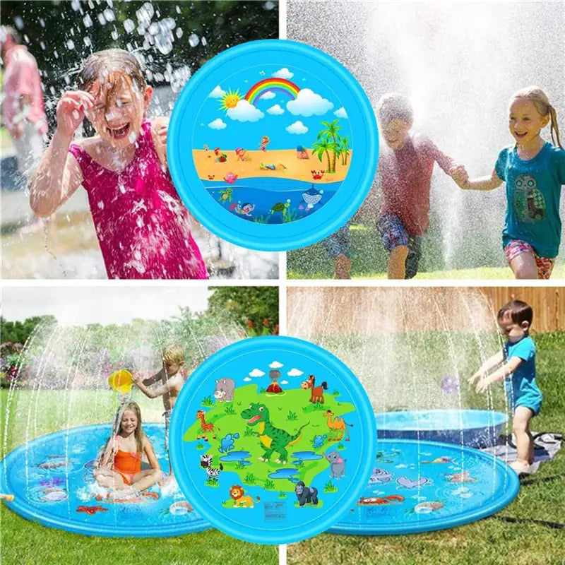 Inflatable Water Splash Mat for Kids' Outdoor Fun
