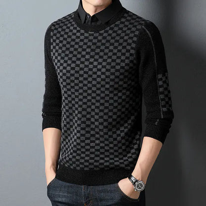 Trendy Casual Men's Knitwear for Autumn and Winter