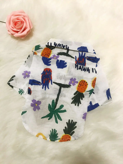 Spring Style Canine Cotton Shirt