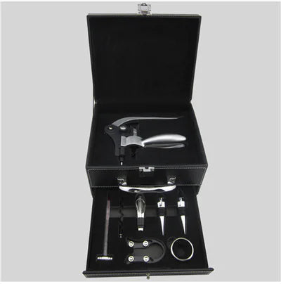 9-Piece Sommelier Set in Elegant Wooden Box