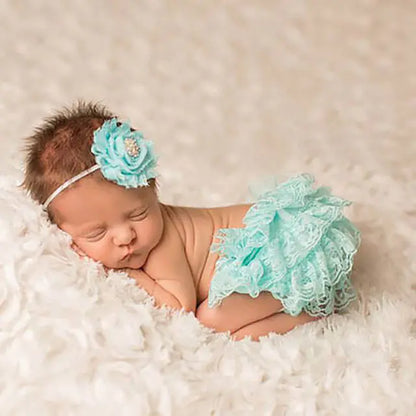 Chic Cotton Lace Baby Bloomers