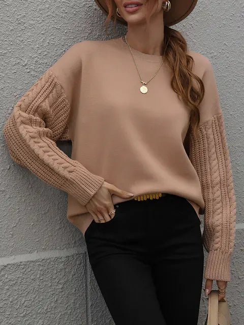 Ladies' Classic Woolen Crewneck Sweater